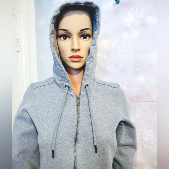 AMERICAN GIANT SPORTSWEAR COMPANY HEATHER GRAY HOODIE JACKET WOMEN'S SIZE S - Picture 4 of 8